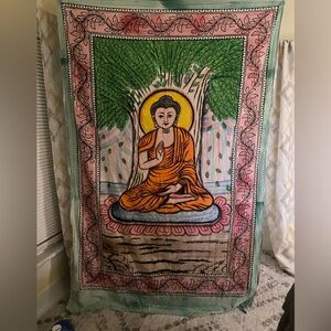 Ornate tapestry hanging